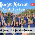 Yoga- & Fitness-Session im Freien beim Pfingst-Retreat 2026 in Andalusien