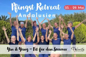 Yoga- & Fitness-Session im Freien beim Pfingst-Retreat 2026 in Andalusien